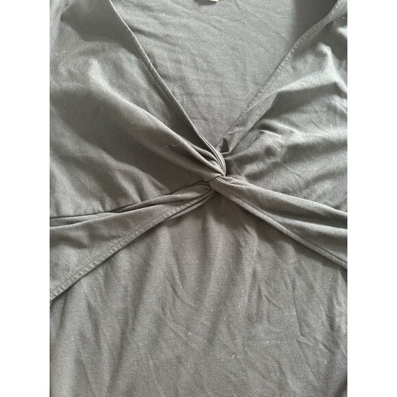 Boden Casual Black Twist Front Shirt Size 20 Classic Blouse Grunge Basic Top - Picture 6 of 6